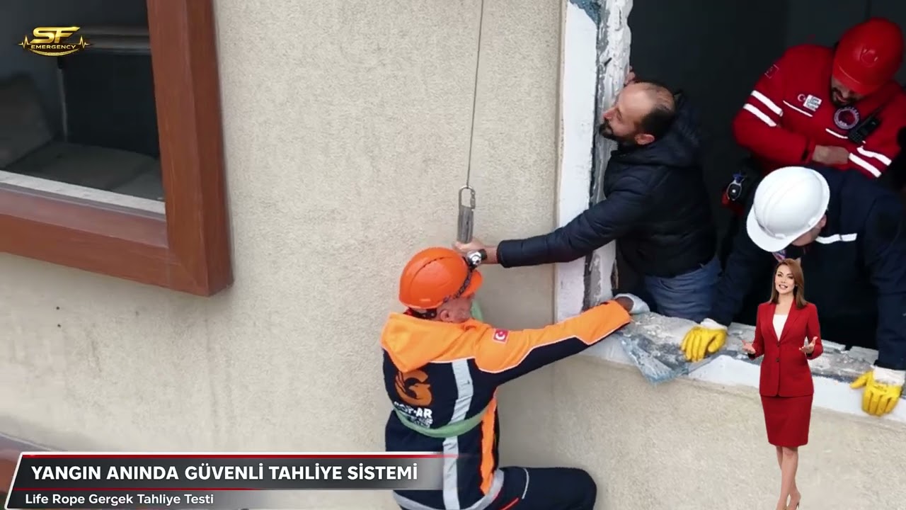 Fire Escape System Tested in Real Conditions | Life Rope Emergency Evacuation