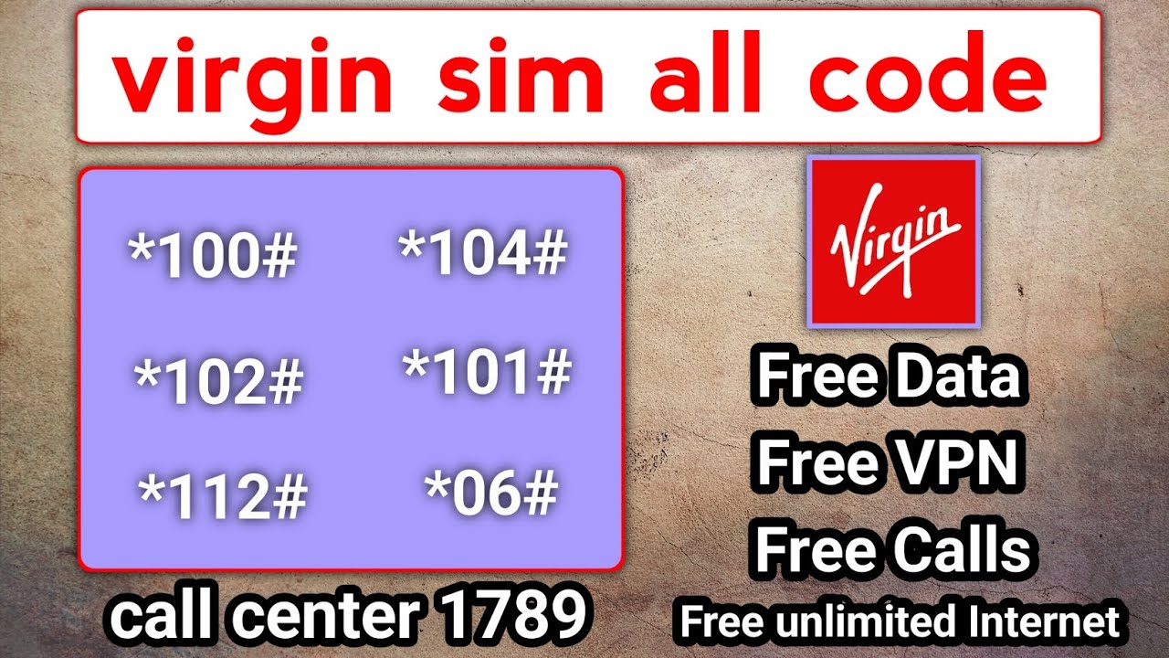 Virgin Sim All free internet code | Virgin best code 👌
