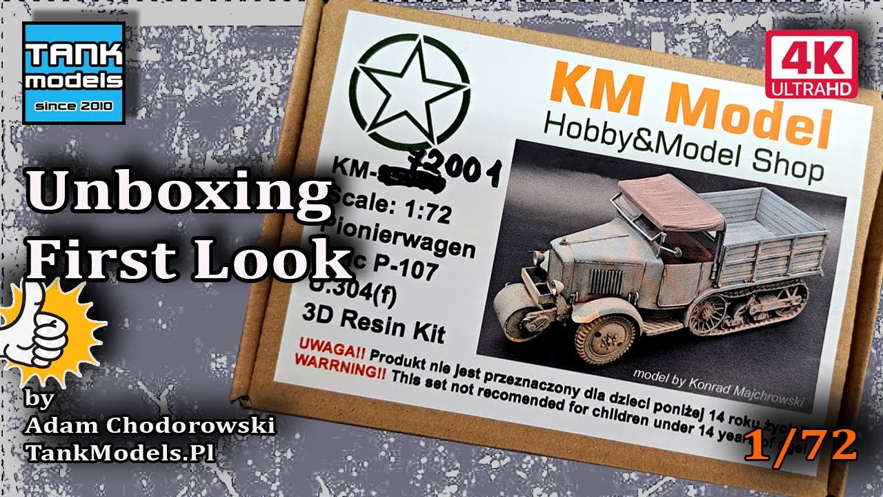 Unboxing 341 - 1:72 Pionierwagen UNIC P-107 U.307(f) - KM Model 72001