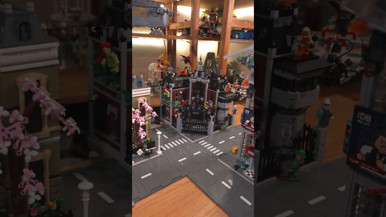 Как разместить LEGO Arkham Asylum #lego #legobatman #76300