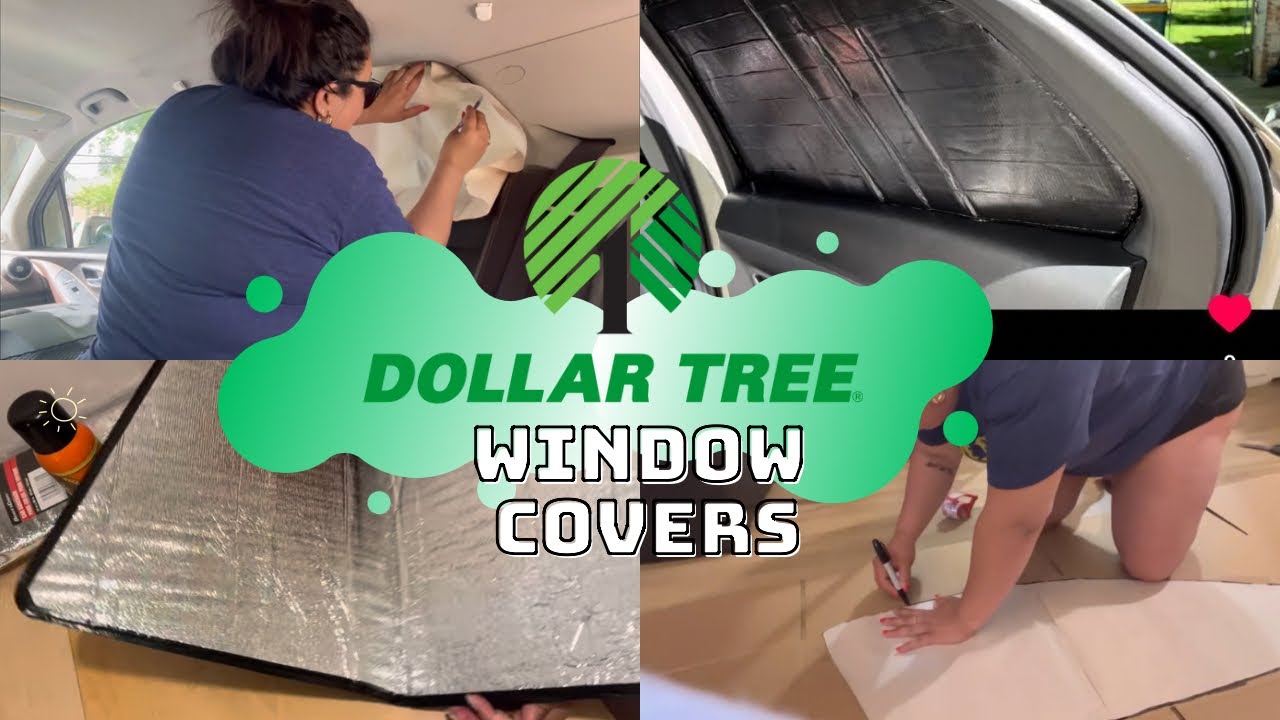 Чехлы на окна автомобиля для автокемпинга от Dollar Tree