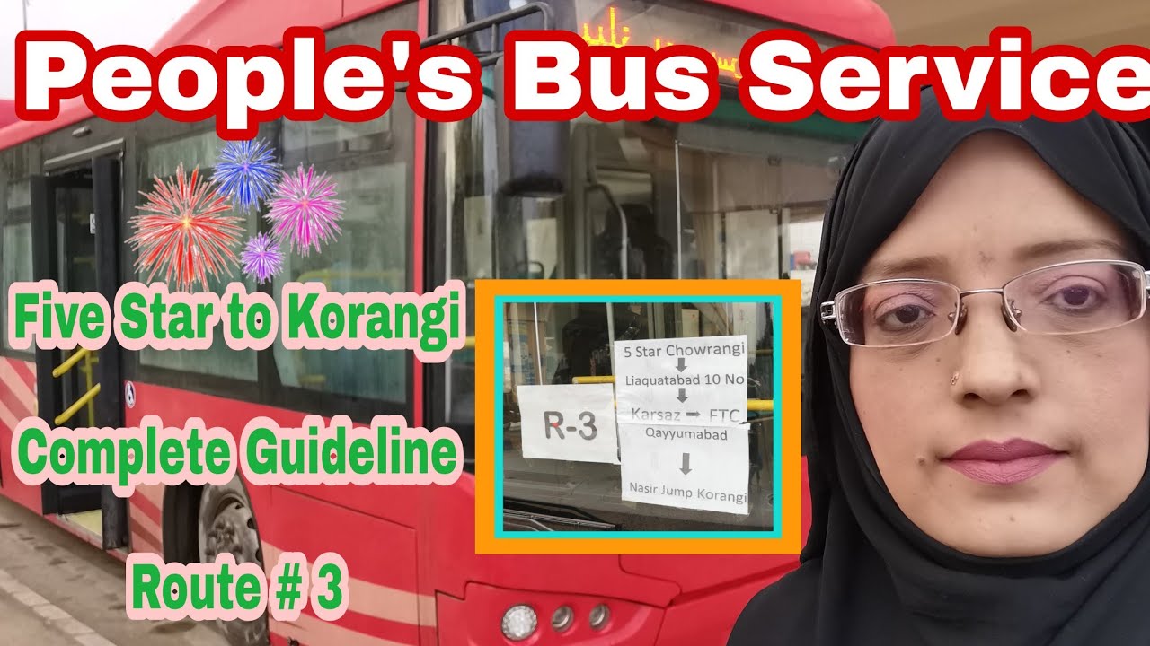 People's Bus Services Route#3 Nasir Jump(korangi) to Nazimabad ( Five Star Chorangi) Complete video