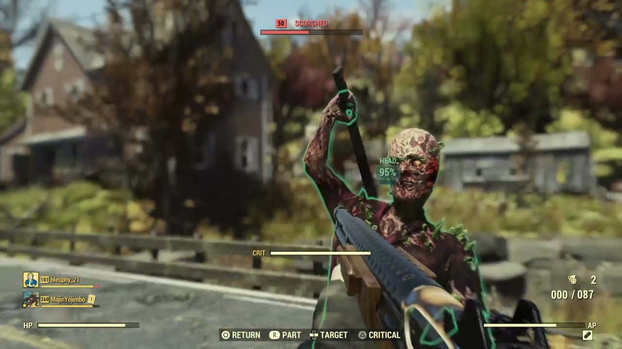 Fallout 76 - hunting festive scorched w/ Bleu + Event: Free Range