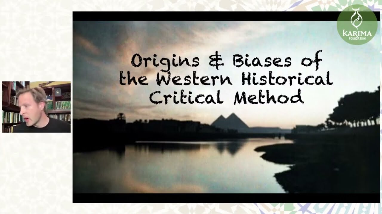Dr. Jonathan AC Brown - Western Historical Critical Method | Muslim Historians Toolkit | Karima