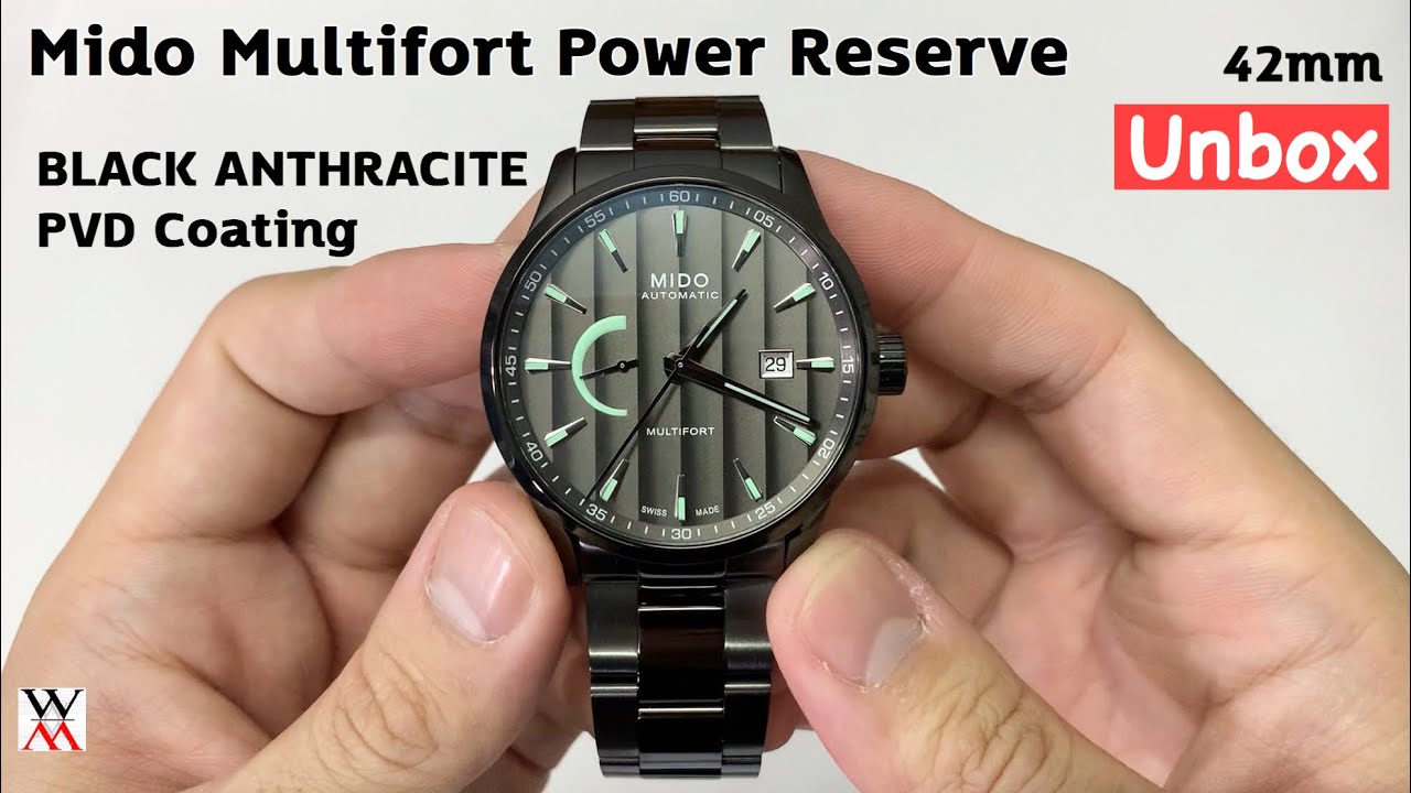 มันหล่อมาก !! นาฬิกา Mido MULTIFORT POWER RESERVE M038.424.33.061.00 - Wimol Tapae