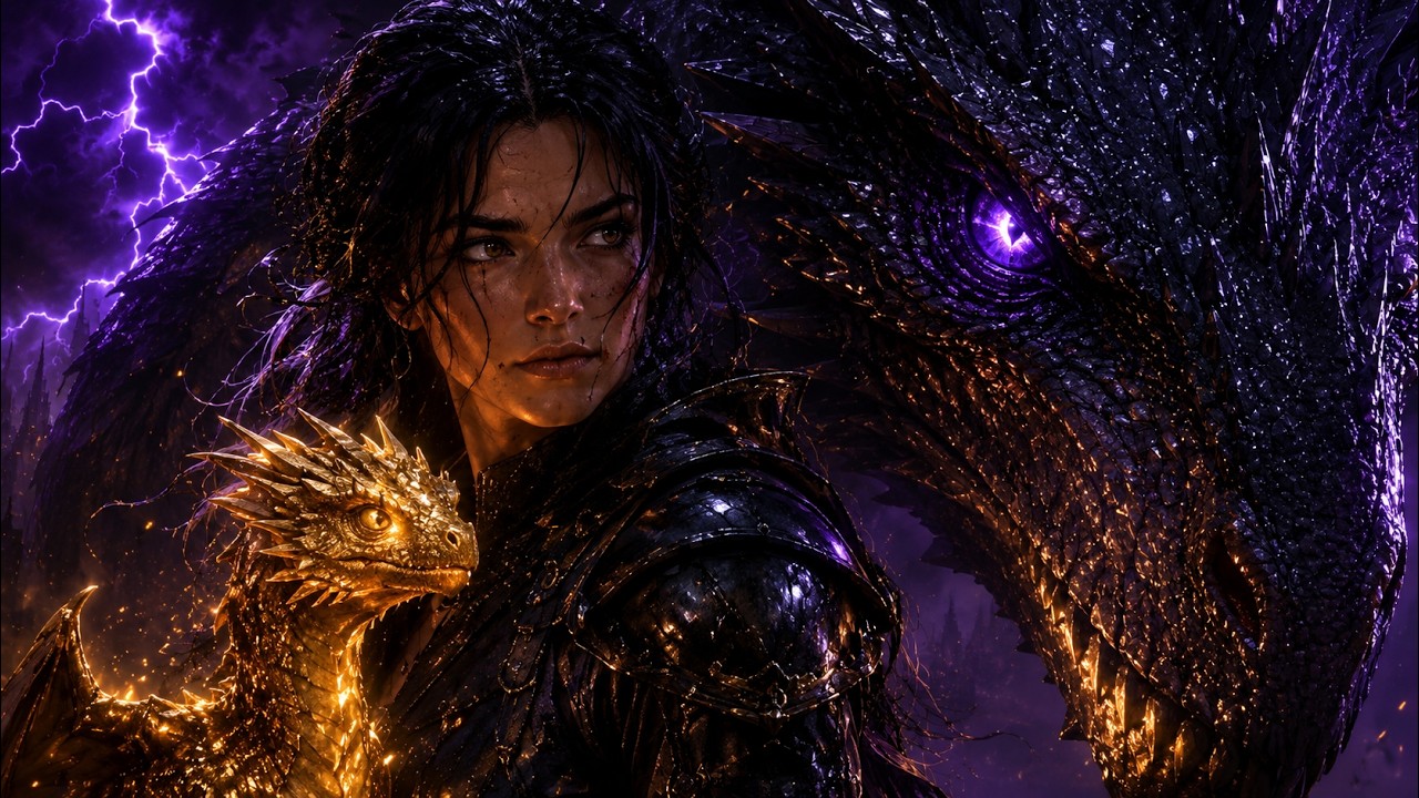 Dragon Rider Academy at Midnight ⚡ Dark Fantasy Music for Reading, Studying & Writing