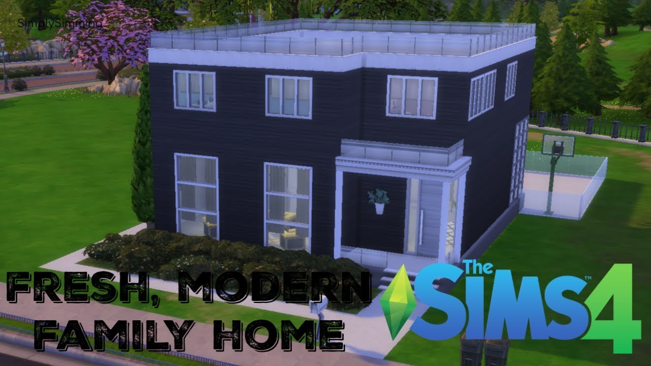 TS4 House Build // Fresh, Modern Family Home - NO CC
