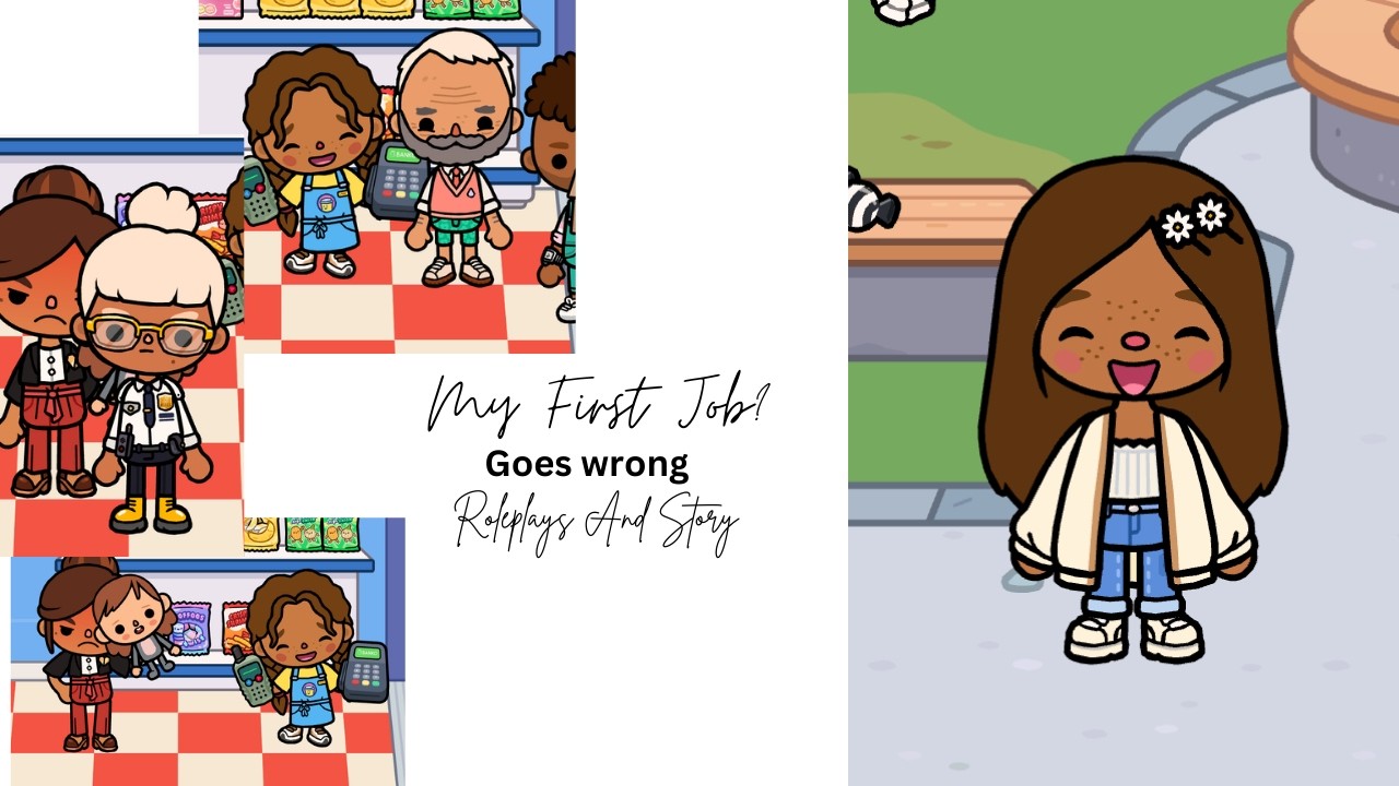 My First Job? Goes Wrong!🤞😥😢#aesthetic #tocaadventure