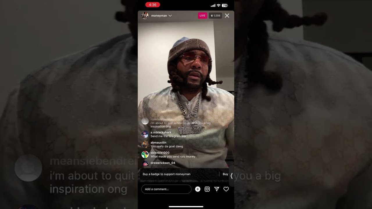 Money man IG Live - Teaches us about crypto Alt coins IG LIVE - NOV 16th 23