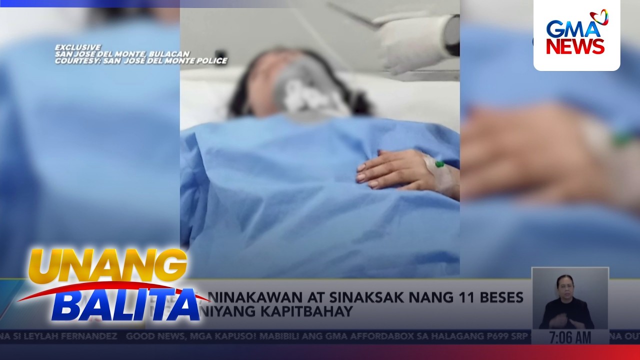 Babae, ninakawan at sinaksak nang 11 beses ng kaniyang kapitbahay | Unang Balita