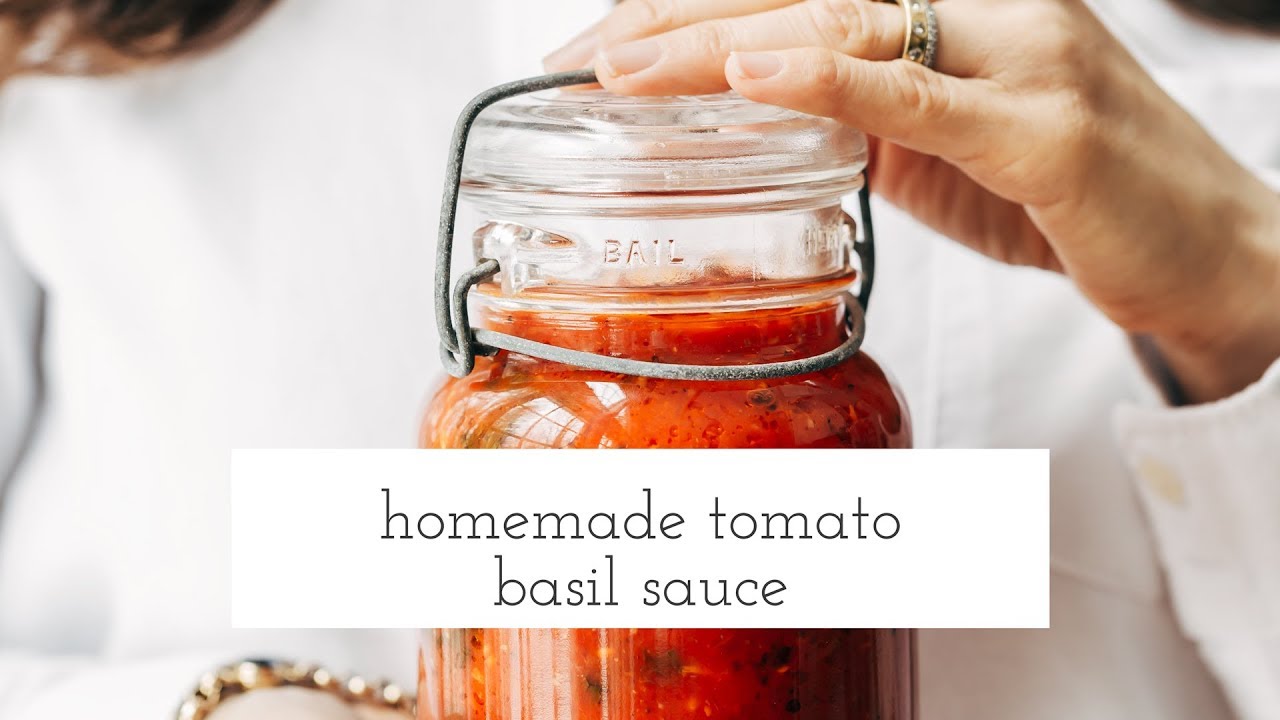 Homemade Tomato Basil Sauce