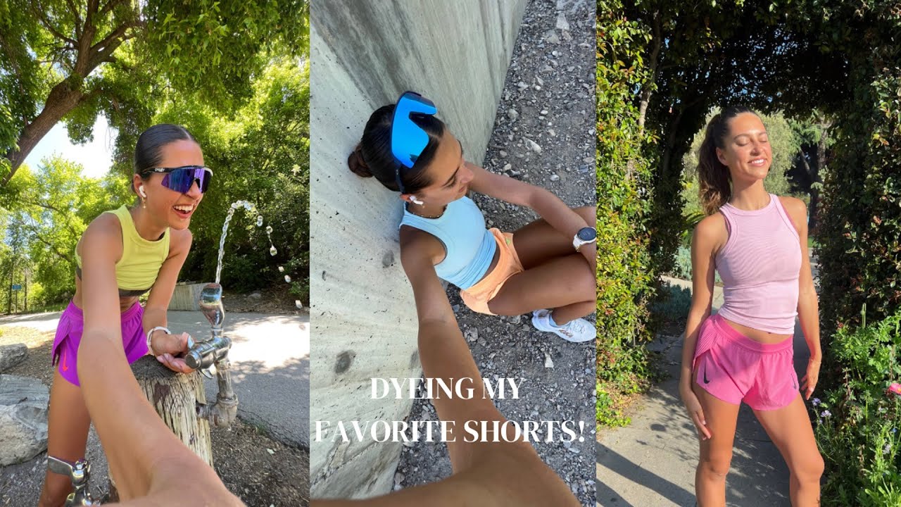 DYE MY AEROSWIFT SHORTS W/ ME!