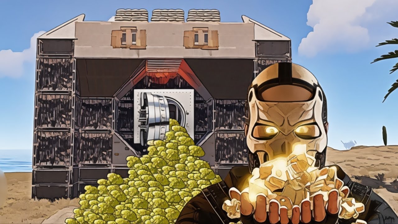 Construí SOLO um COFRE na mineradora de SULFUR em um servidor oficial mensal! 🔐🏛️ - Rust