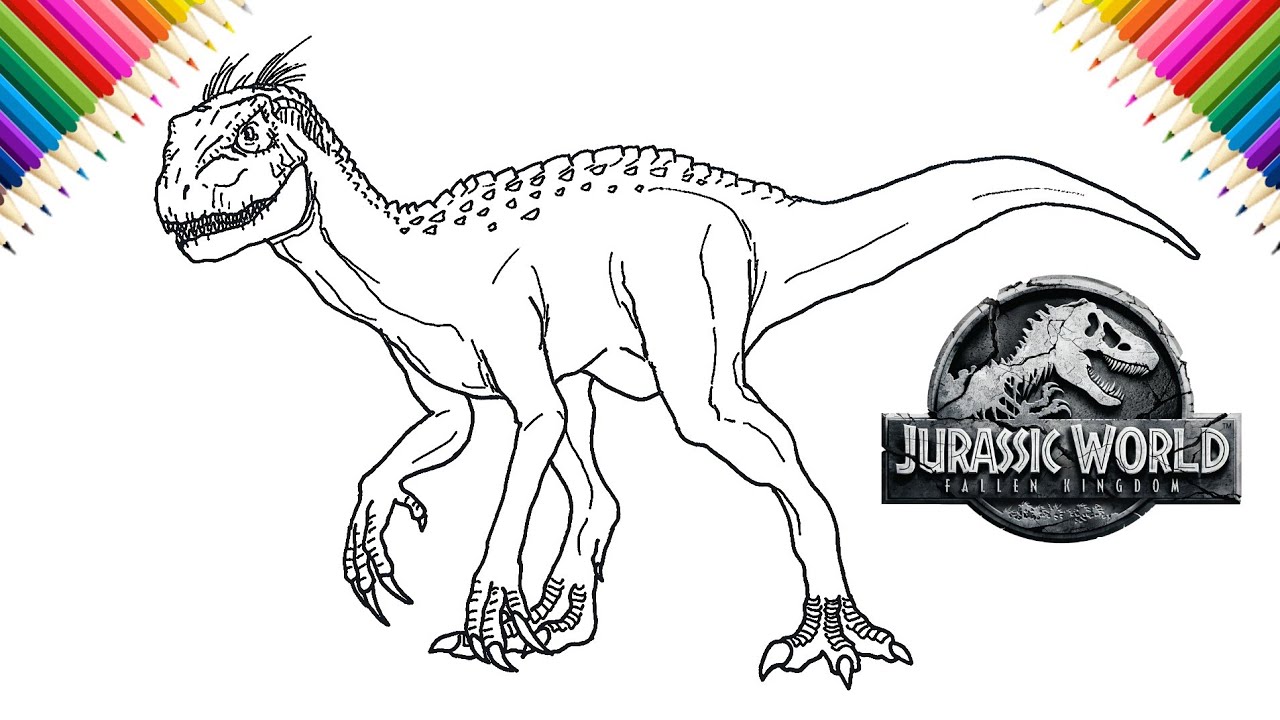 How to Draw Indoraptor from Jurassic World Fallen Kingdom | Step by Step