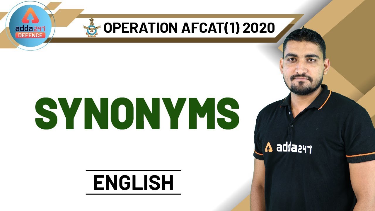 AFCAT (1)  2020 | English | Synonyms
