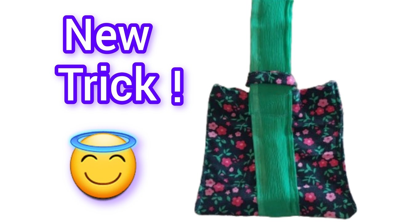 🟣How to make handpurs? 🎁Gift pouch making tutorial. 🪡 Handpurse / handle bag cutting and stitching.🧵