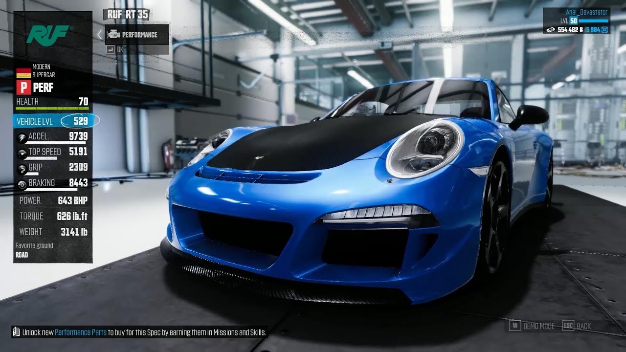 The Crew Wild Run - RUF RT 35 Perf Spec Customization + Custom Race (FreeDrive Challenge)