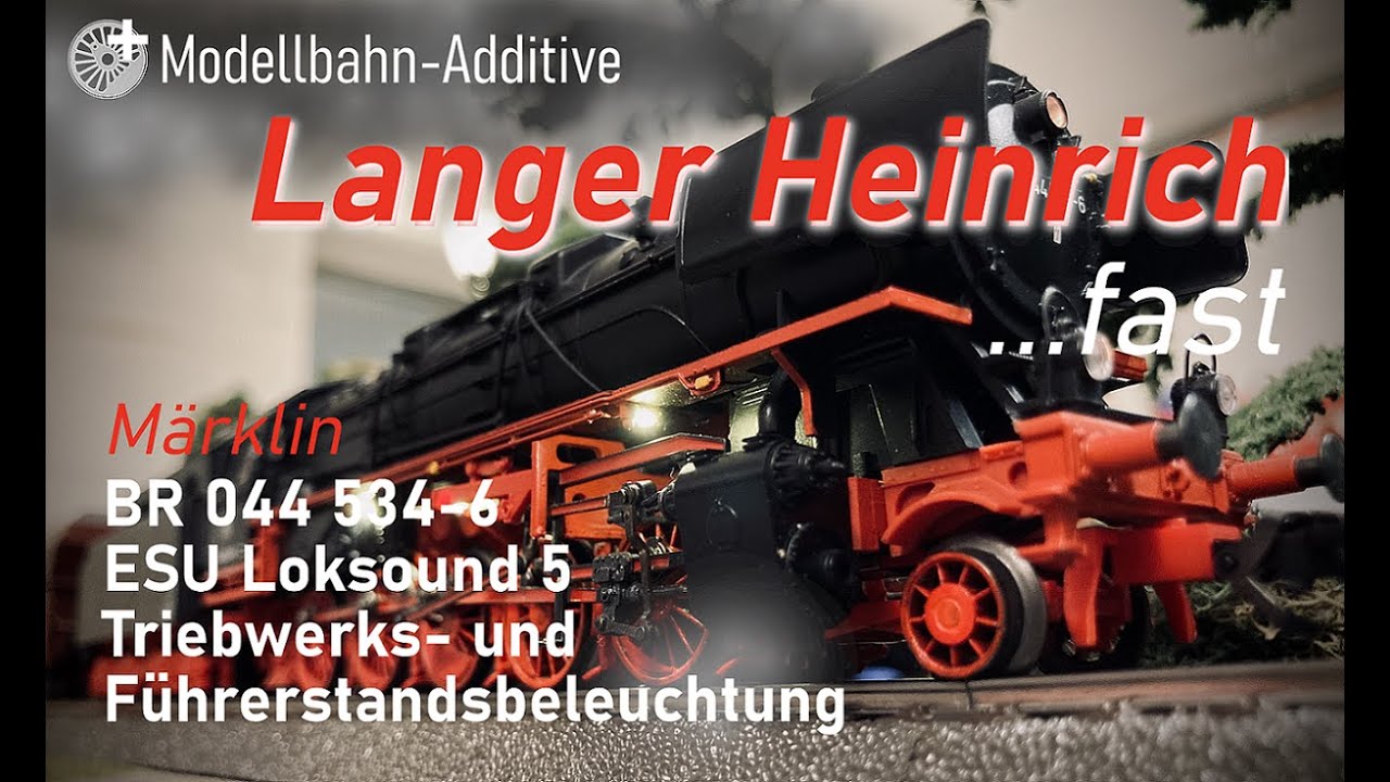 Modellbahn-Additive Digitalumbau Märklin BR 044 534-6 | ESU Loksound 5, HLA, Triebwerksbeleuchtung