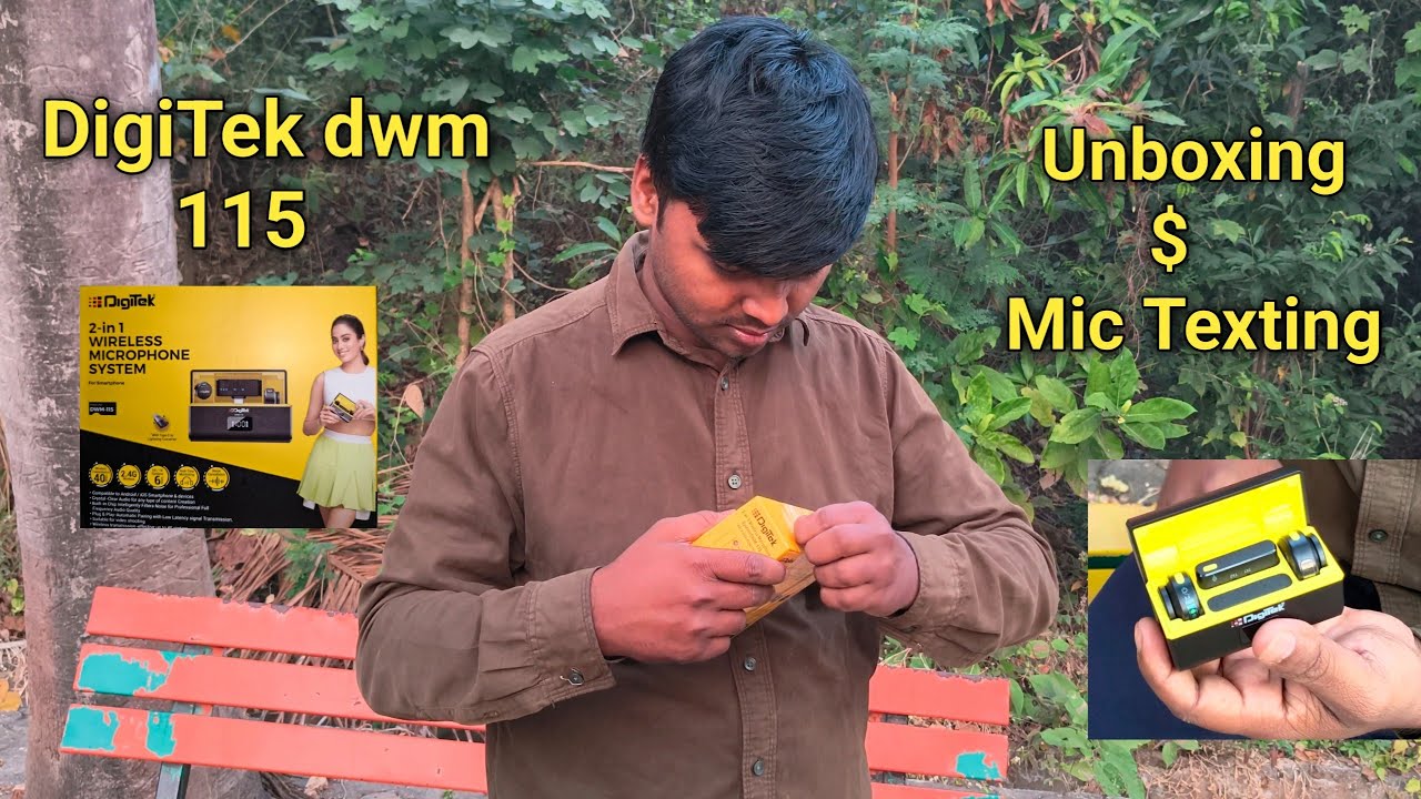 DigiTek 2-in 1 Wireless Microphone System / DigiTek dwm 115 Mic testing  Kishan Antpur Vlogs 