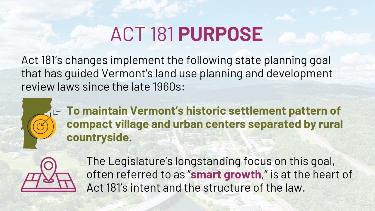 Presentation: Act 181, Housing Targets and Regional Planning