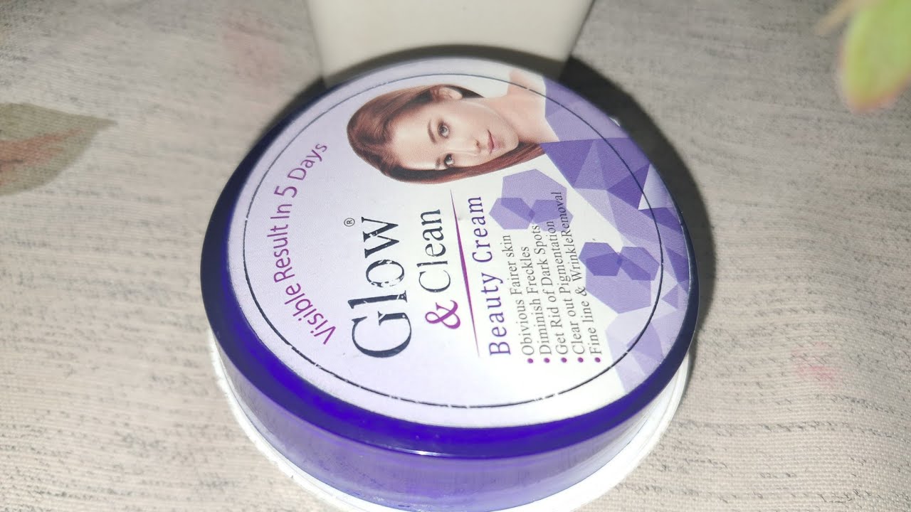 Glow and clean beauty cream.Best brightening and freckles remove cream .Honest rewiew 100 percent.