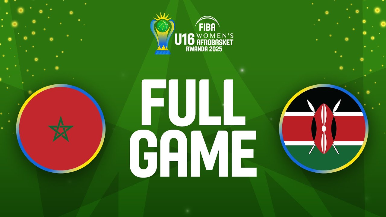 Group Phase | Morocco v Kenya | Full Basketball Game | FIBA U16 Women's AfroBasket 2025