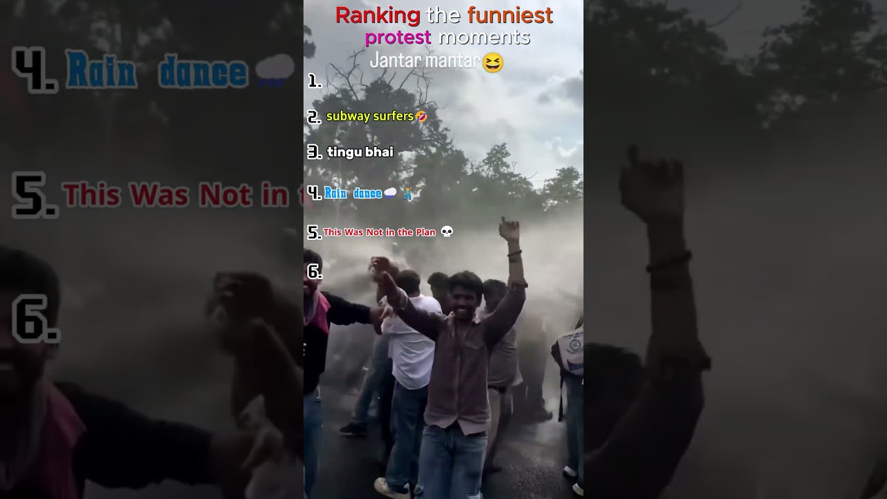 Ranking the funniest moments of protests #india #shorts #ranking #cjp #protest