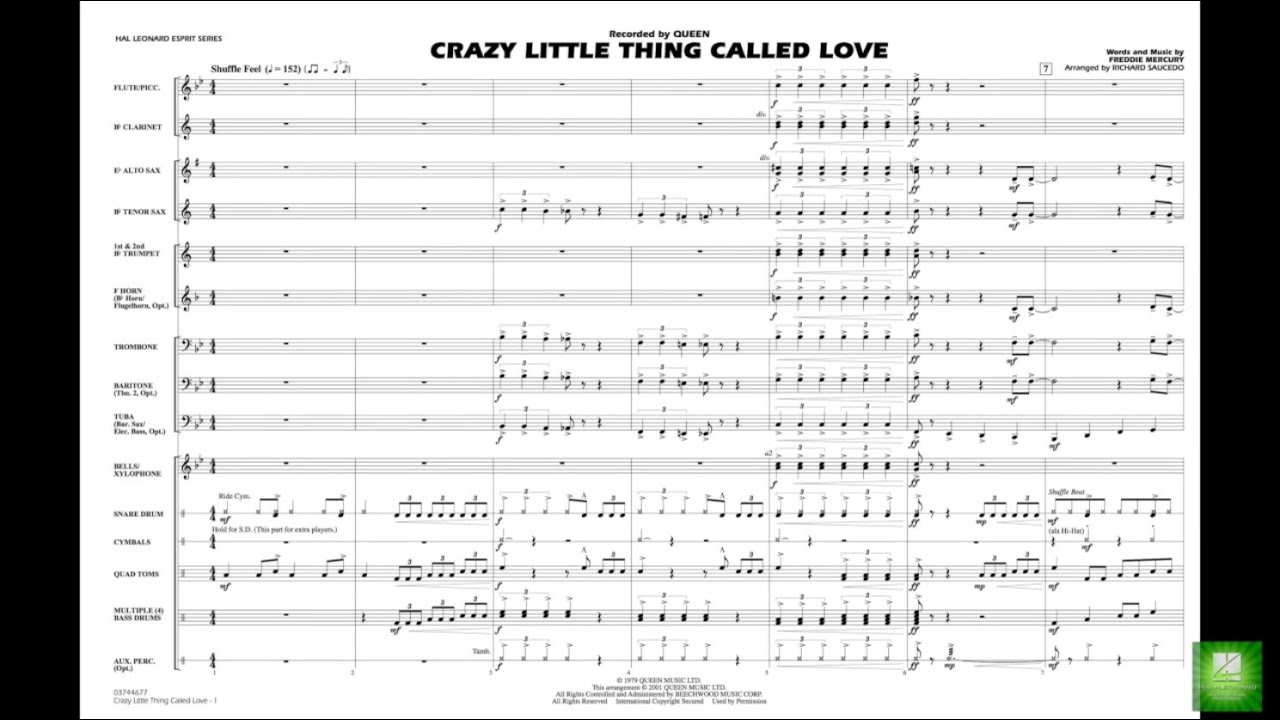 Crazy Little Thing Called Love by Freddie Mercury/arr. Richard L. Saucedo