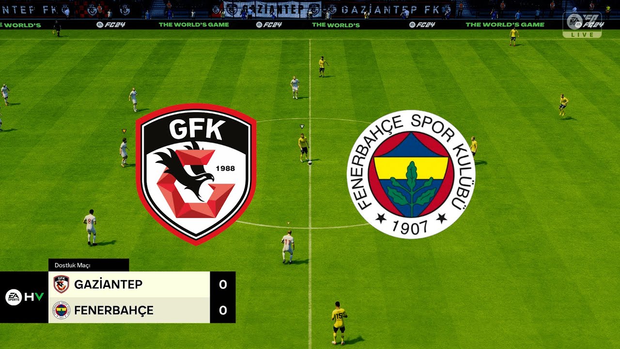 GAZİANTEP FK - FENERBAHÇE 20. HAFTA EA FC 24 / SÜPER LİG 2023-2024 SEZONU
