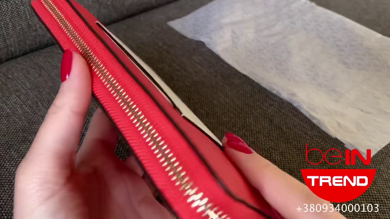 Кошелёк Tri-Color Crossgrain Leather Continental Wallet