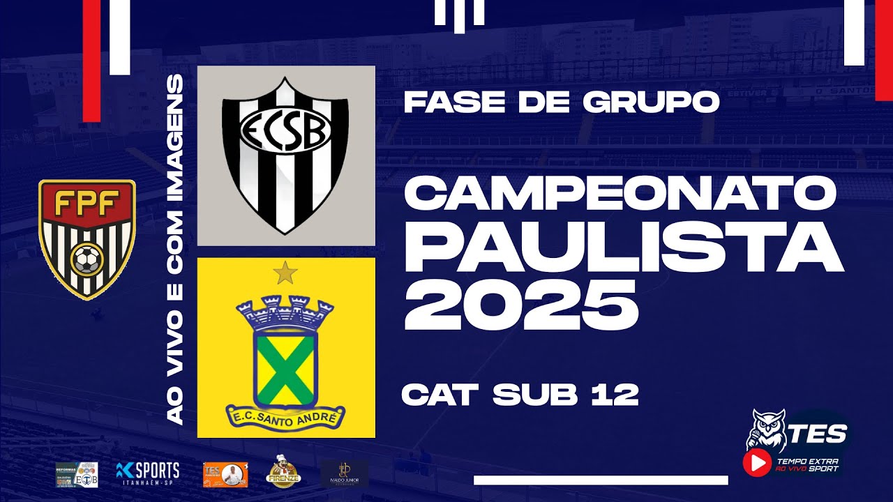 PAULISTÃO - SUB 12 - SÃO BERNARDO X SANTO ANDRÉ - AO VIVO