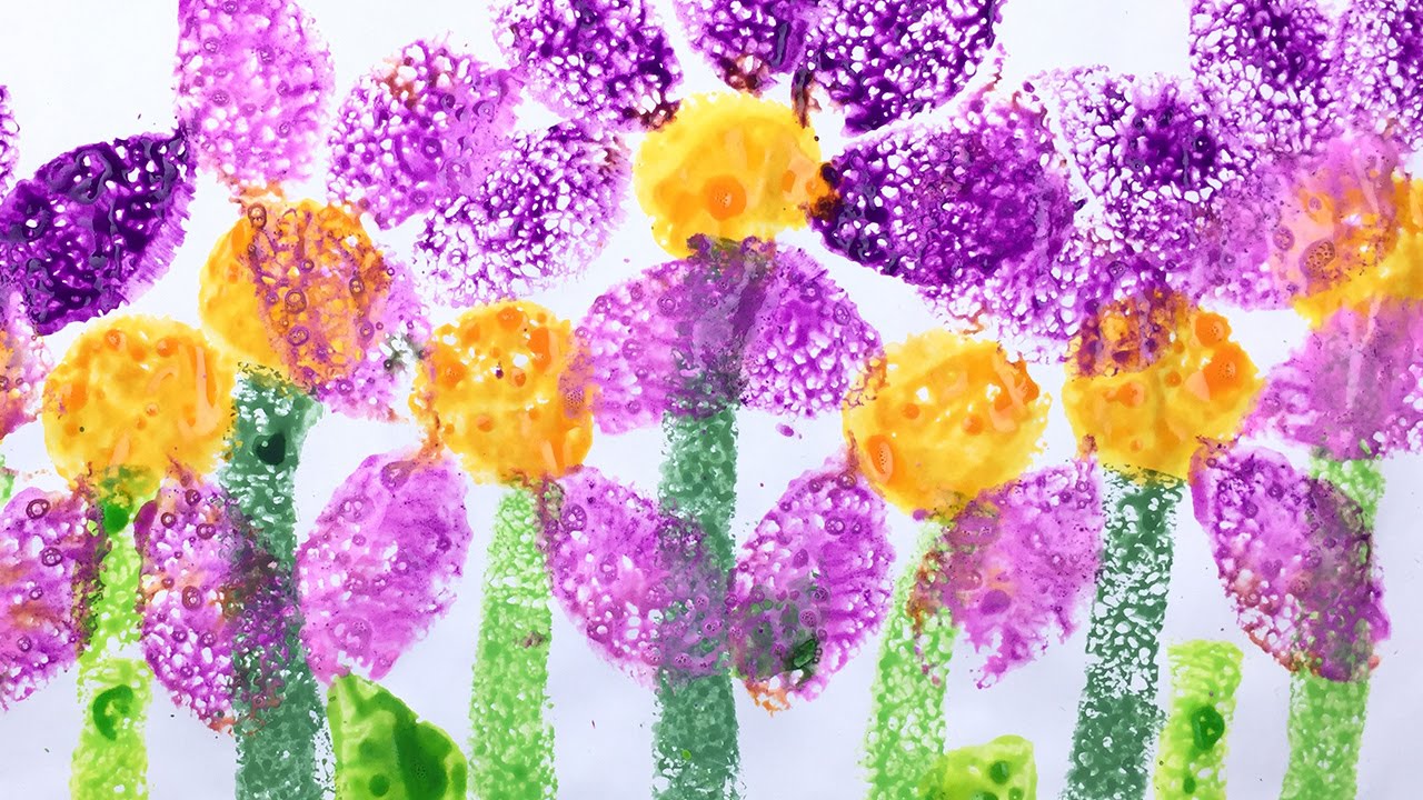 Sponge Painting craft for kids | great kindergarten and preschool art activity | fun & easy