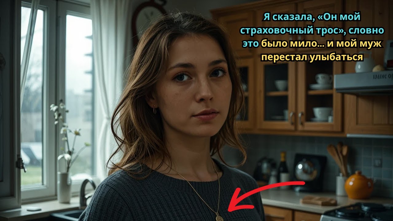 Я сказала, «Он мой страховочный трос», словно это было мило… и мой муж перестал улыбаться