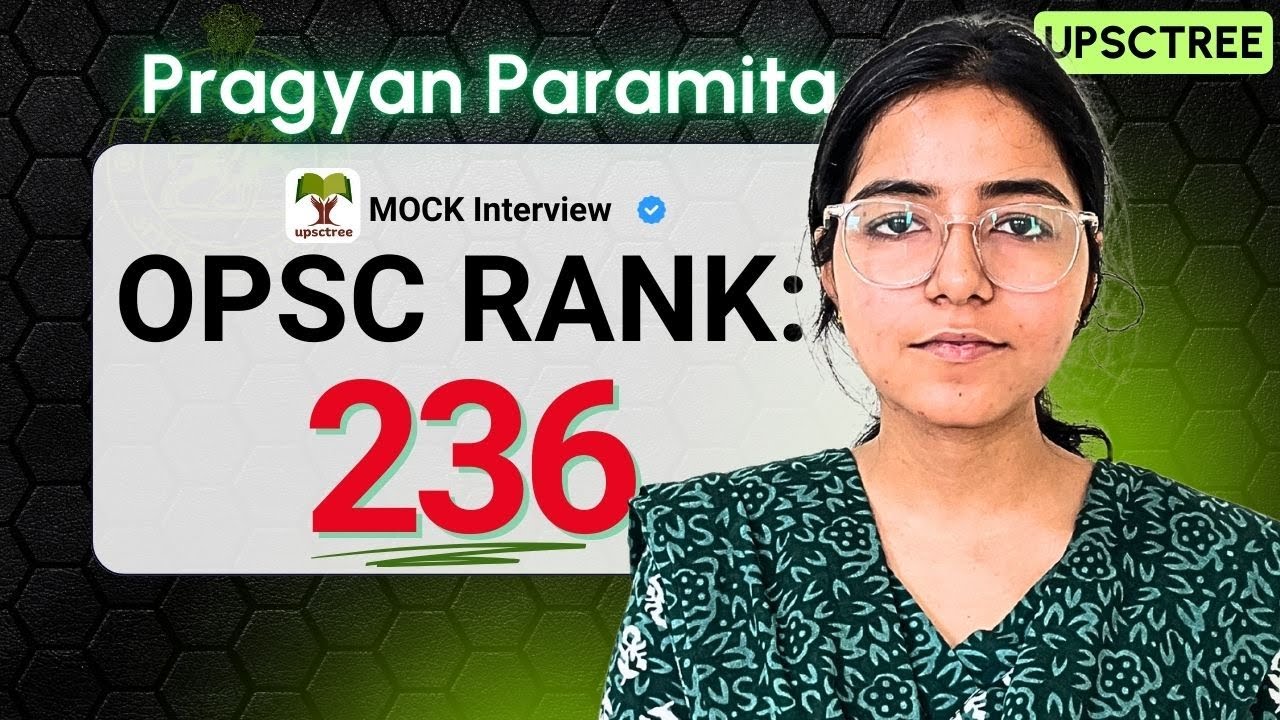 Pragyan Paramita - Rank 236  (Topper's Mock Interview - OPSC / OAS Mock Interview) #OAS #OPSC