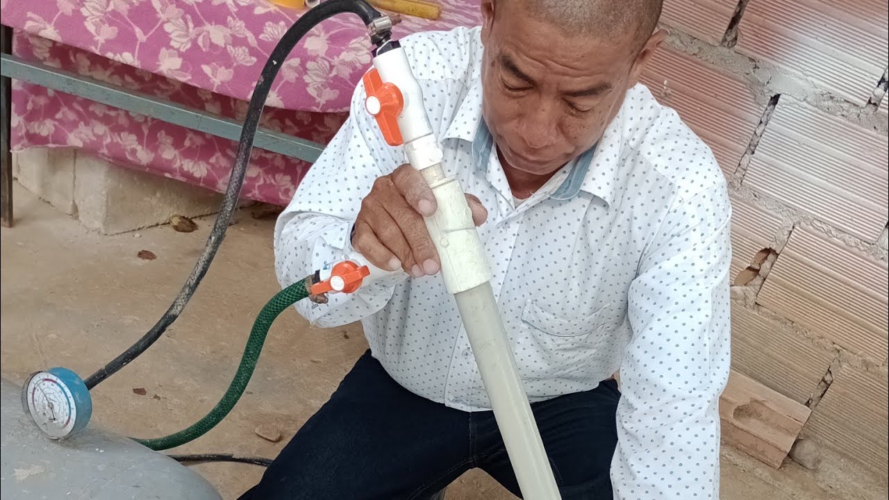 El mejor cañón de espuma para el concreto celular: Práctico económico y muy fácil de hacer.