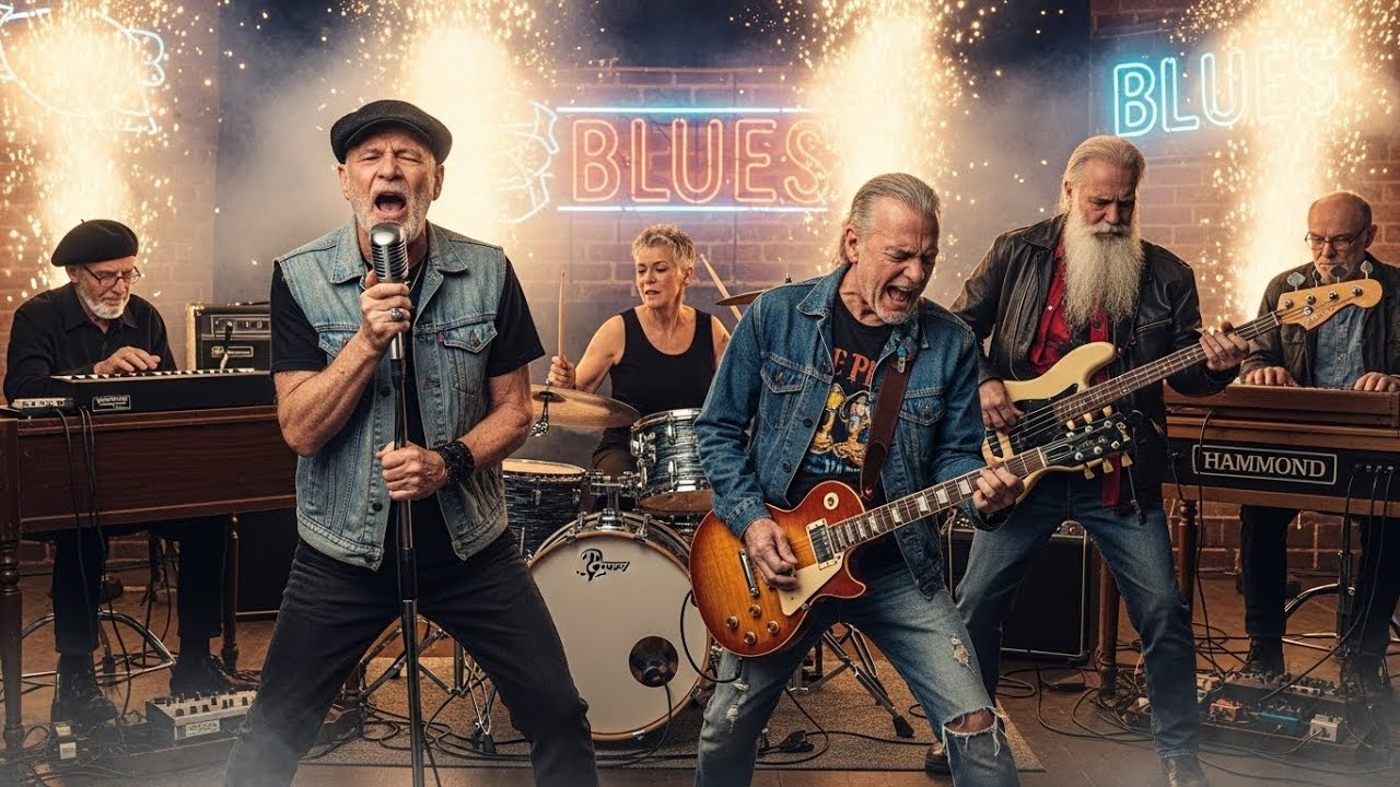 Etta James, Eric Clapton, Hendrix – Soulful Blues Rock Ballads, Nostalgic Retro Blue Heart Echoes