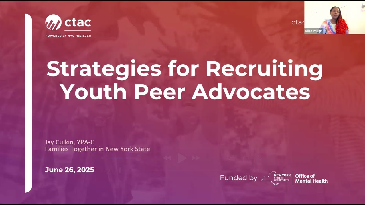 Strategies for Recruiting Youth Peer Advocates
