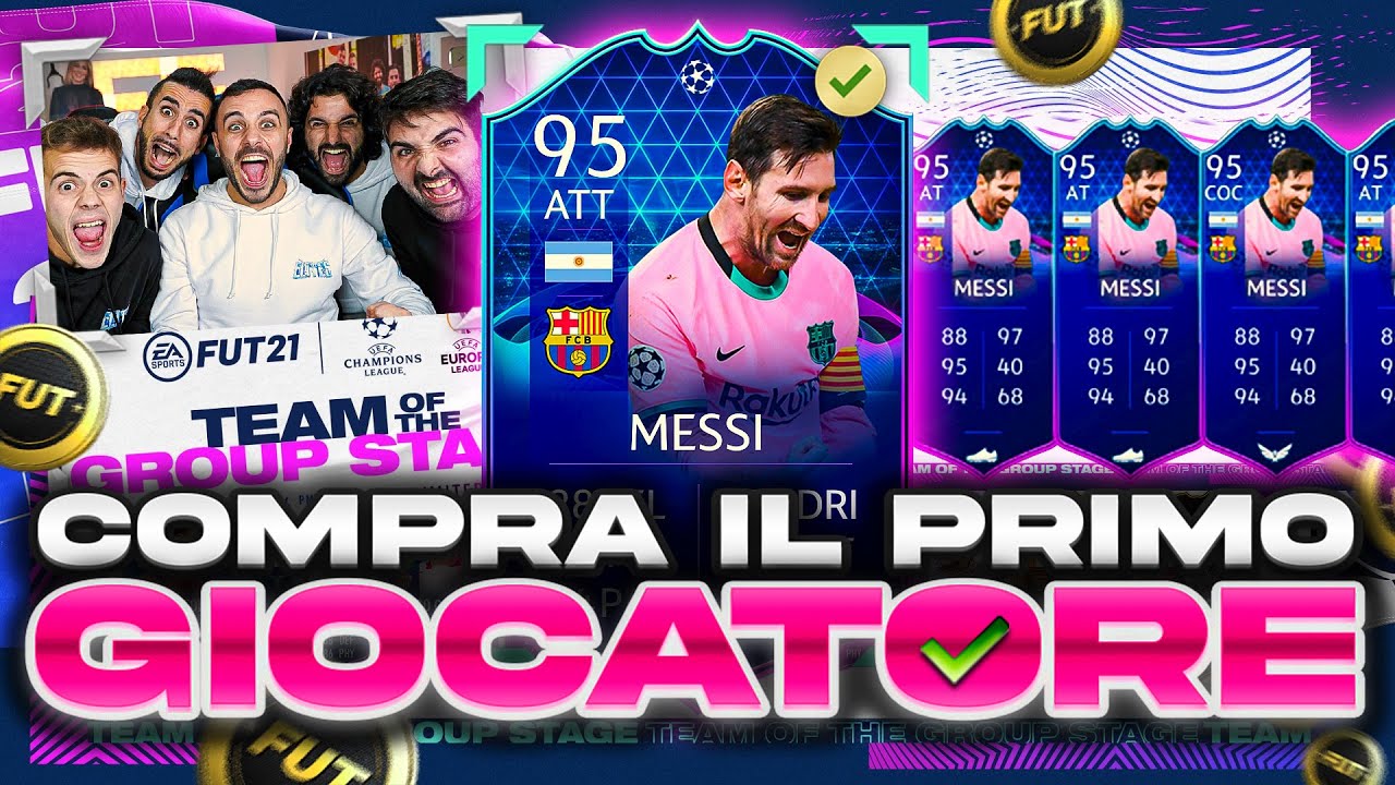 🤩LIONEL MESSI 95 TOTGS!!!!!!!! COMPRA IL PRIMO GIOCATORE su FIFA 21! w/Elites