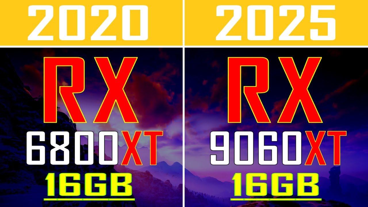 RX 9060XT vs RX 6800XT || PC GAMES BENCHMARK TEST ||