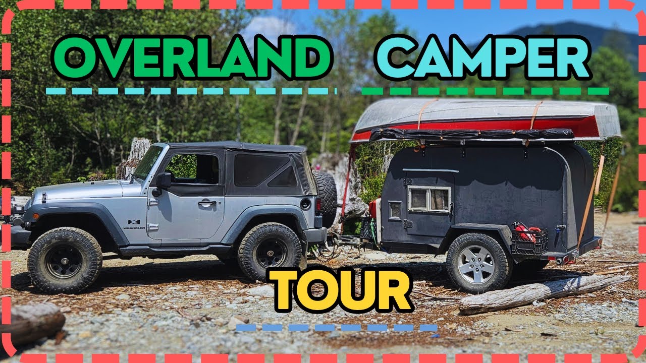 DIY Overland Camping Trailer Tour - Teardrop or Sqauredrop Style