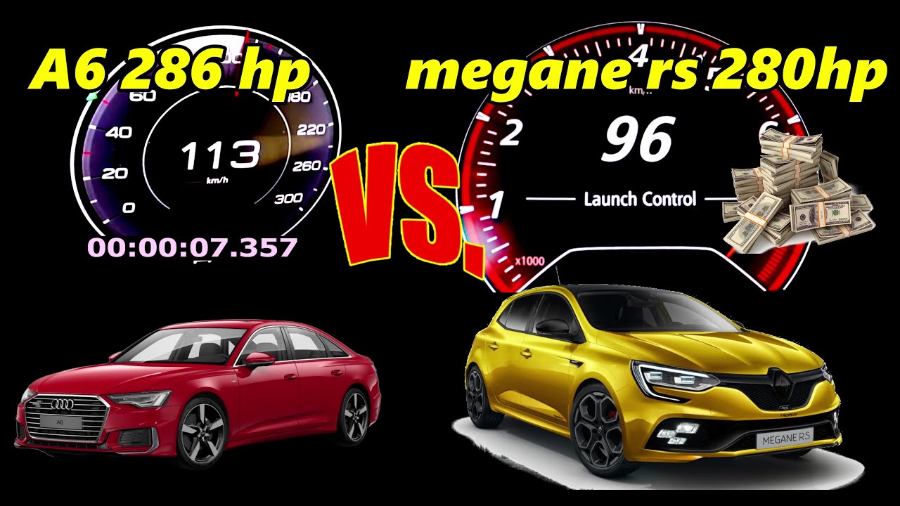 🔥 $90K Diesel Torque vs. Hot Hatch Madness! Audi A6 50 TDI (286 HP) vs. Renault Megane RS (280 HP)