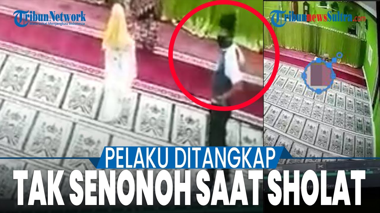 Sosok Pelaku Tak senonoh ke Perempuan Sholat di Masjid Pangkal Pinang Ditangkap Polisi