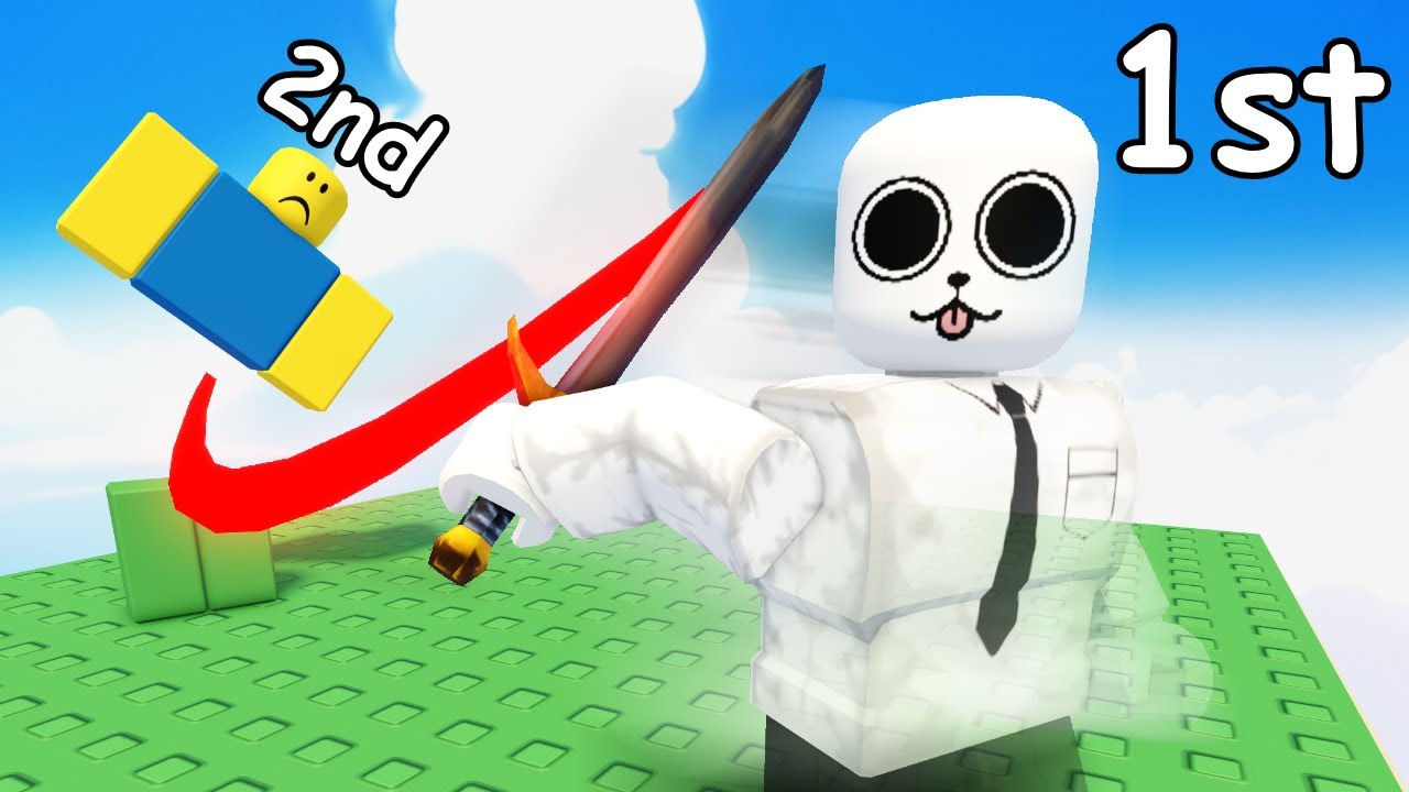 Я бесшумно наношу удары своим врагам в Roblox...