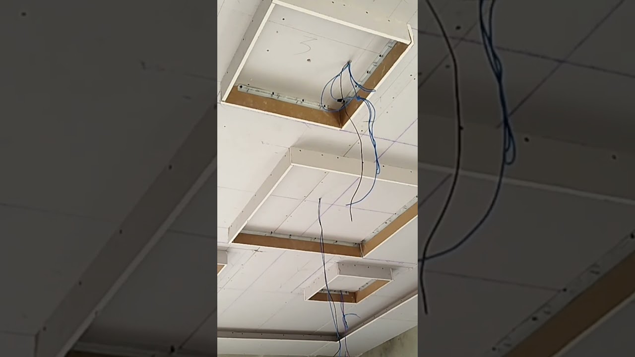 how to install false ceiling fan design #shorts