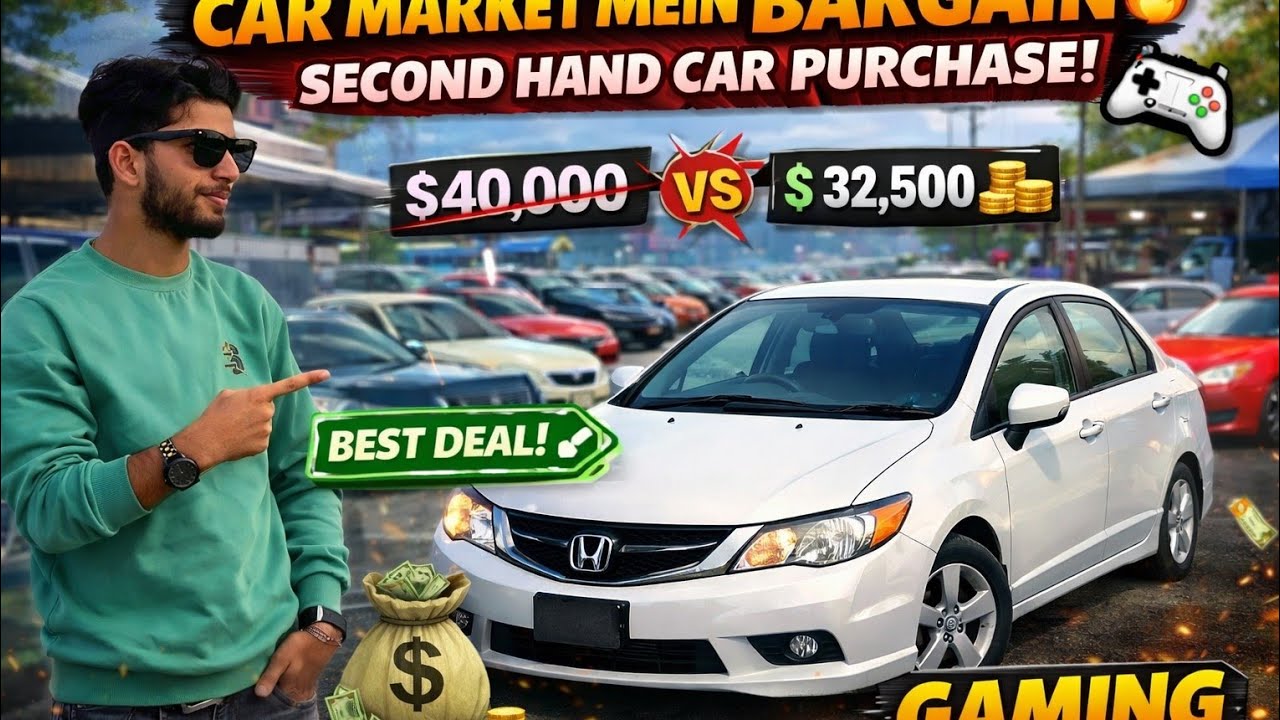 Car Market Mein Bargain 🔥 | Second Hand Car Purchase | Gaming