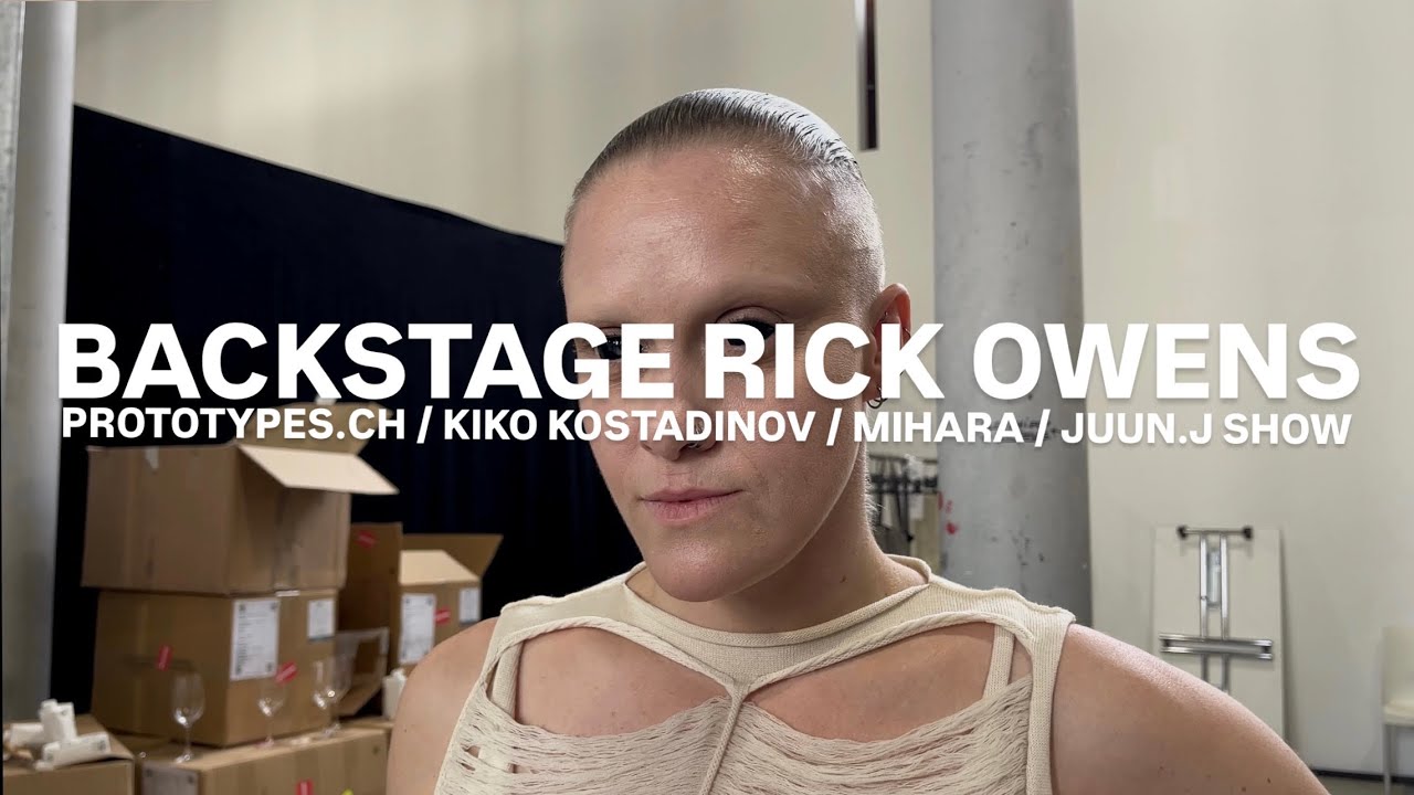 BACKSTAGE RICK OWENS! PFW VLOG: Kiko Kostadinov, Prototypes.ch, Juun.J & Mihara Show