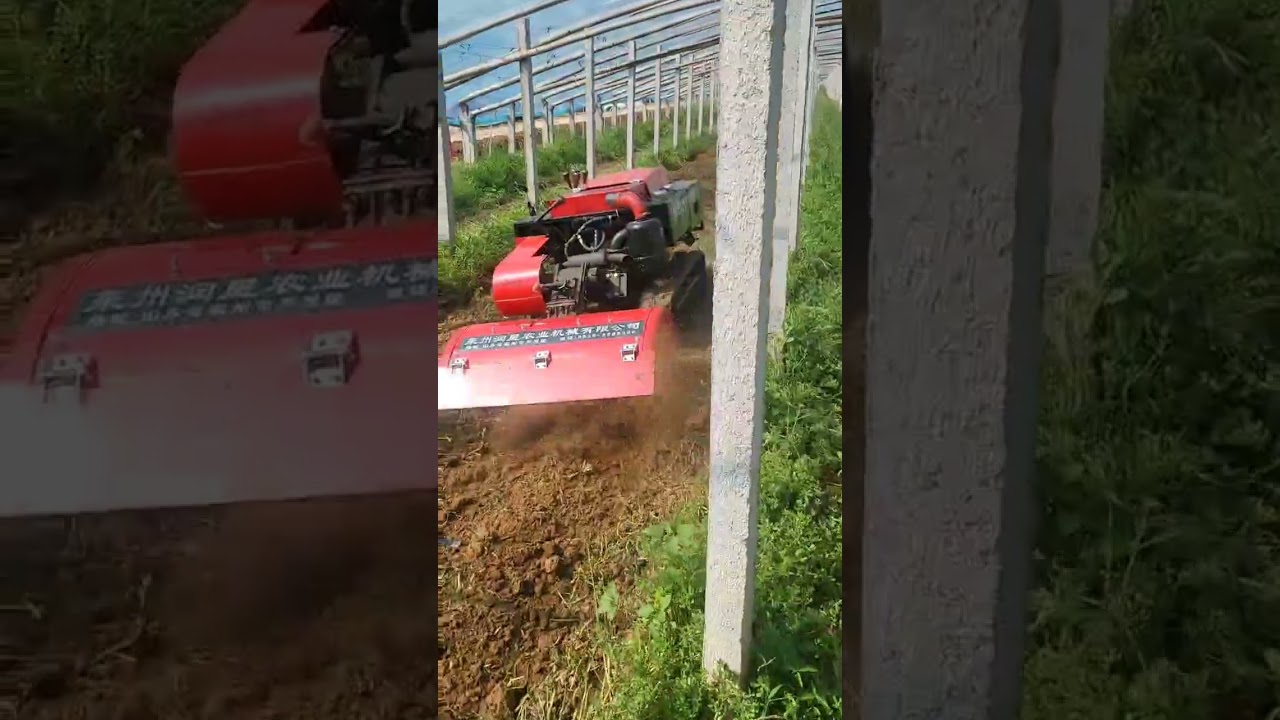 Crawler Mini Tiller for agriculture Modern Farm Grass Cutting machine Power Weeder