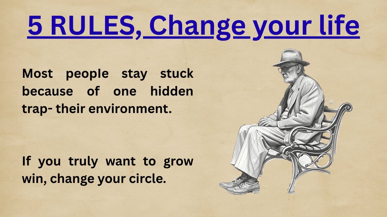 5 Rules That Will Change Your Life Forever 🔥 | Motivational Video | Graded Reader ✅