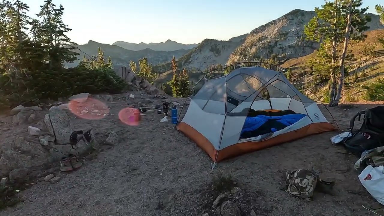 Our Best View in the Eagle Cap Wilderness Backpacking and Fly Fishing so far!