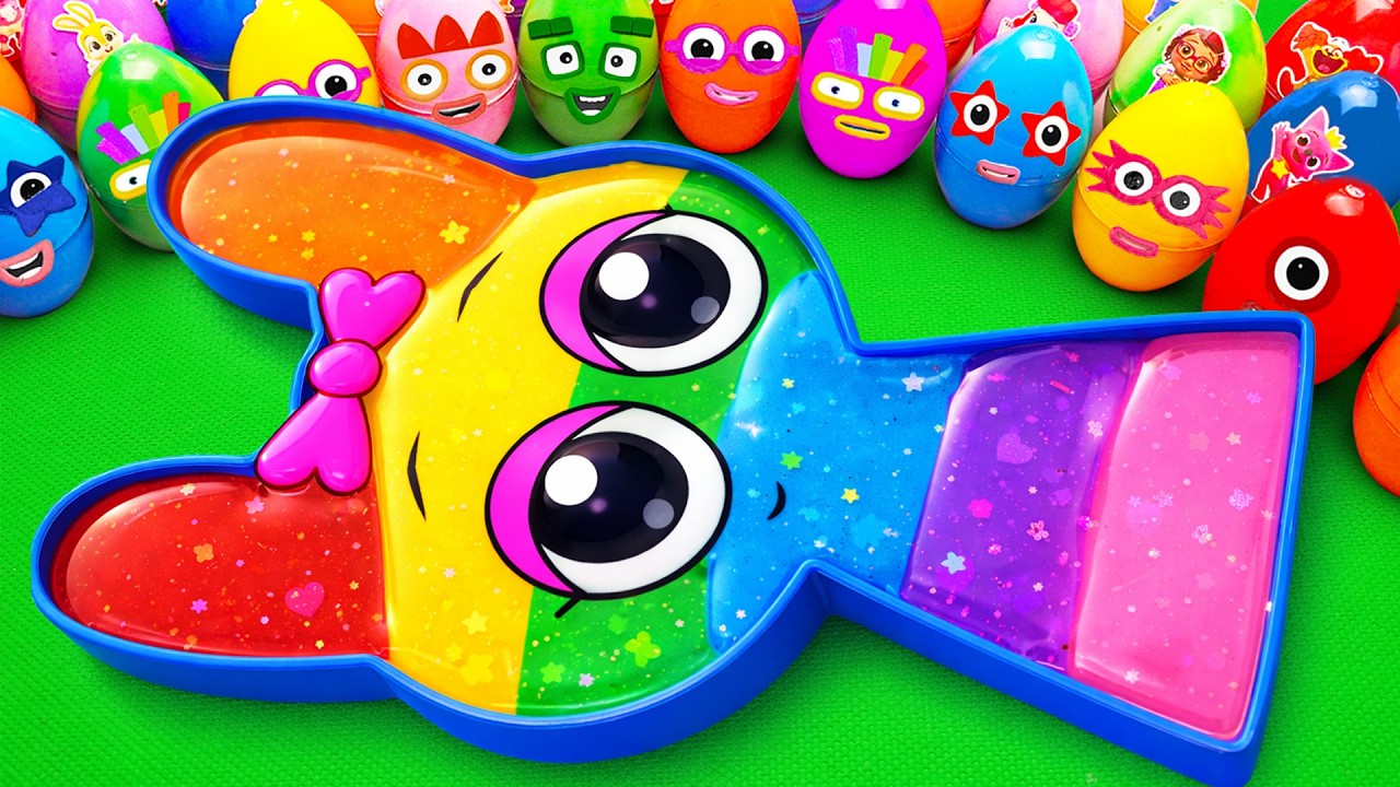 Satisfying ASMR | How to make Pinki Slime Bathtub by Mixing Mystery CLAY Eggs